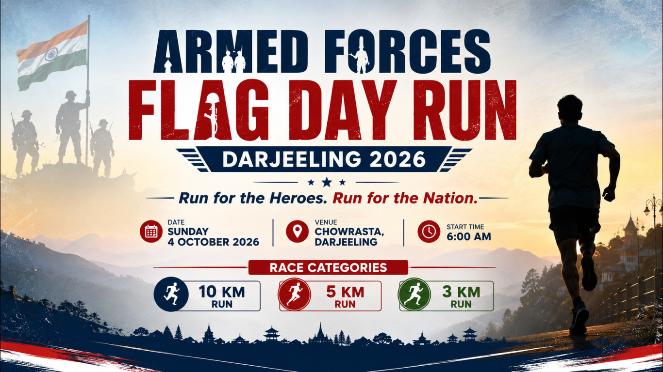 Armed Forces Flag Day Run – Darjeeling 2026